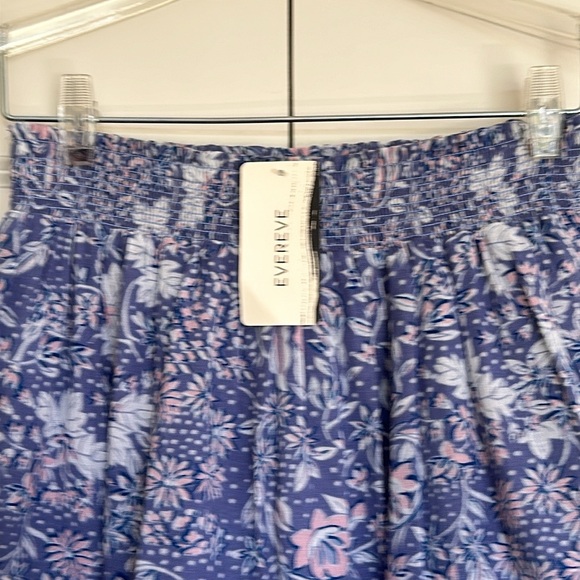 EVEREVE floral flounce skirt color Chambray pink and blue sz 1 junior. - Picture 3 of 7